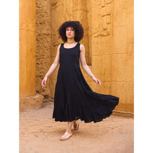 Vestido Maxi Largo de Ganchillo, Vestido Casual Sólido para Mujer, para Cena o Uso Diario - Product Image 2