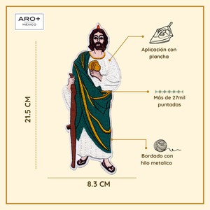 Toppa in tessuto termoadesivo ricamato 3D Saint Jude in stile Iron-On per Customizer cappelli Tote Bag 21.5X8.3 cm - Product Image 2