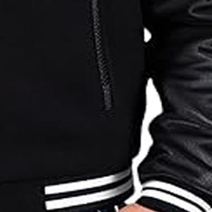 Chaqueta Universitaria de Primera Calidad con Logotipo Personalizado, Chaqueta de Béisbol Universitaria Vintage con Bordado de Letras para Hombre, Cargada por Dress Sports - Product Image 3