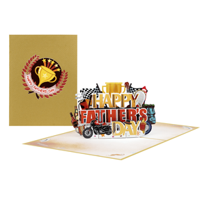 การ์ด2D ป๊อปอัพรูปสัตว์งานหัตถกรรมสำหรับวันพ่อกระดาษพิมพ์ออฟเซ็ตออกแบบได้ตามต้องการงานหัตถกรรมเวียดนาม3D - Product Image 2