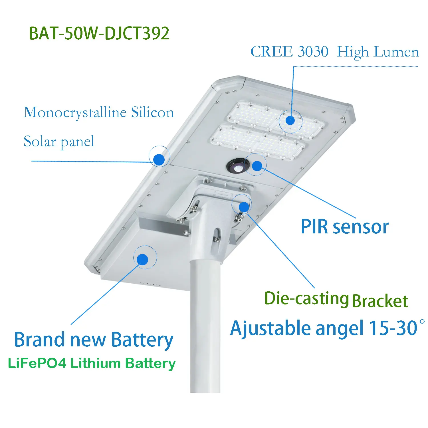 저렴한 LED 가로등 주택 핫 세일 올인원 태양 가로등 케이스 가격 중국 소스 제조 업체