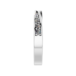950 Platinum VVS D Moissanite Baguette y ajuste de punta de corte redondo Anillo de compromiso de diseñador de lujo certificado IGI para mujeres - Product Image 2
