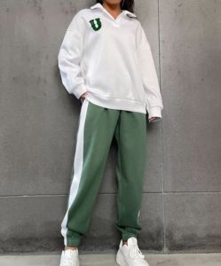 Conjunto Deportivo Informal Transpirable de 2 Piezas para Hombre 2025, Sudadera con Cuello Redondo y Cremallera, Pantalones Deportivos, Conjunto para Correr, Trotar y Gimnasio - Product Image 6