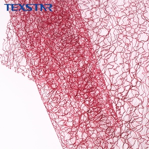 Tela de malla de poliéster arrugado brillante con patrón irregular, ligera y ecológica, de 40 g/m², tipo telaraña, para coche, venta al por mayor - Product Image 3