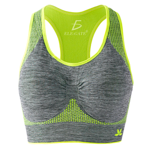 Set Reggiseno Sportivo Senza Cuciture per Yoga, Fitness e Attività Fisica, Regolabile, Taglie Forti, con Fodera in Spandex, Imbottito, Stampa Media - Product Image 1