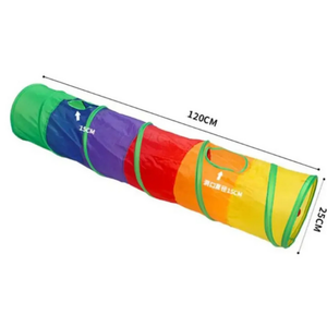 อุโมงค์แมวแบบพับได้ สีรุ้ง ยาว สำหรับแมวและสุนัข-รุ่น 8684777106060 - Product Image 3