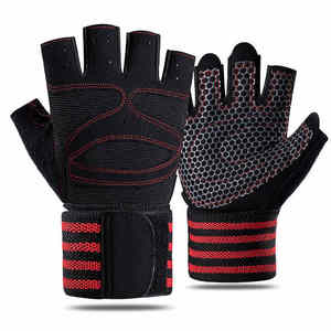 Guantes Deportivos Unisex de Alta Calidad Personalizables Antideslizantes de Medio Dedo para Gimnasio, Entrenamiento, Levantamiento de Pesas, Soporte para Muñecas, Cuero - Product Image 6