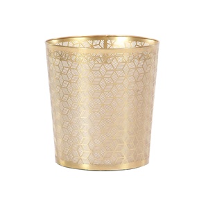 Cubo de basura de lata galvanizado duradero para uso en interiores del hogar Cubo de basura de acero inoxidable de forma redonda personalizado Calidad superior - Product Image 2