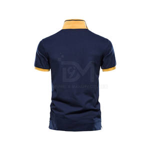 Polos de último diseño Polos de ropa informal Polos de color personalizados con logotipo personalizado - Product Image 2