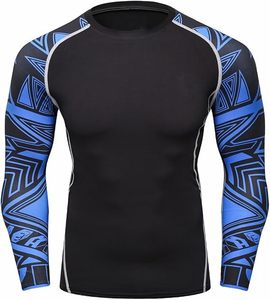 Rashguard personnalisable à manches longues pour homme, haut de compression MMA respirant, t-shirt d'entraînement No-Gi Jiu Jitsu Grappling, logo OEM - Product Image 4
