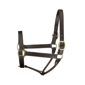 Équipement pour chevaux en cuir véritable Durable Confortable Horse Halter Premium Track Style Show Halter folding - Product Image 1