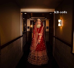 Nuptiale Lehenga Choli belle broderie anti-rides évacuation de l'humidité pour les occasions de mariage de fête exportateur en gros Fabzone - Product Image 1