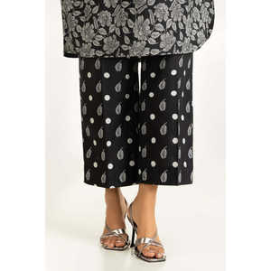 Ensemble coordonné bohème noir en satin imprimé pour femme, taille XS, tenue deux pièces pour le bureau, printemps/été, nouveauté, 3 pièces - Product Image 3