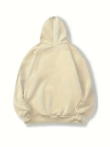 Venta al por mayor de Sudadera con capucha de lana de peso pesado de algodón de los hombres de gran tamaño personalizado Sudadera con capucha de lana barato Pullover Casual Wear Sudadera con capucha y sudaderas - Product Image 4