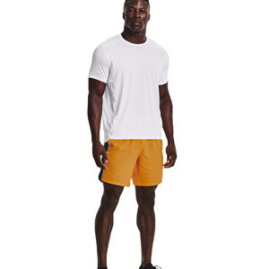 2025 pantalones cortos de entrenamiento de Fitness informales para hombre, tamaño sólido, patrón de bolsillo decorado, gimnasio, deporte, entrenamiento, correr, pantalones cortos de gimnasio de malla - Product Image 1