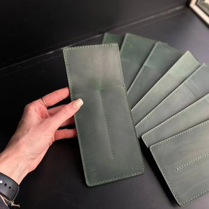 Porta Cubiertos de Cuero de Lujo Ecológico Premium para Restaurante, Organizador de Cubiertos Hecho a Mano, Juego de Mesa de Comedor Rústico LRCH-0029 - Product Image 1