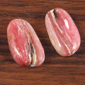 Pierre précieuse naturelle d'opale rose faite à la main forme fantaisie taille 32x18x8mm pierre précieuse en vrac d'opale - Product Image 1