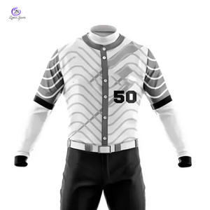 เครื่องแบบเบสบอลสำหรับผู้ชายเครื่องแบบเบสบอลระบายอากาศขนาดใหญ่พิเศษ - Product Image 5