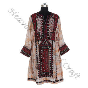 Vintage <b>Black</b> Afghani Balochi <b>Dress</b> Handmade Afghani/irani/balochi/pakistani/indian BDR055 Women Wear Best Design <b>Dress</b> Vintage - Product Image 3