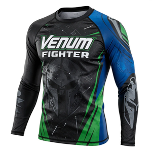 Camiseta de Compresión de Manga Larga con Sublimación Personalizada, Ropa Deportiva Transpirable de Secado Rápido, Tejido de Poliéster y Nailon, Camiseta Deportiva Venum - Product Image 1