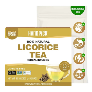 HANDPICK, Licorice Root <b>Tea</b> Bags (50 Count, 2g/<b>tea</b> bag) Licorice <b>Tea</b> - Product Image 6