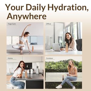 Black Printed Pure Copper <b>Bottle</b> with Carrying Bag for <b>Drinking</b> Water Available for Multipurpose Office Use for Boiling Water - Product Image 6