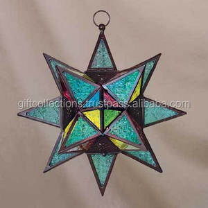 Good Quality New Design <b>Star</b> <b>Hanging</b> Candle Holder Lantern for Home and Garden Decoration at Affordable Price for Export - Product Image 1