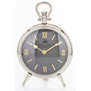 Interior Modern Home Hotel Decor Alarm Clock Footed Base Portable Metal Clock Rust Resistance <b>Mirror</b> Polish Table <b>Desk</b> Clocks - Product Image 4