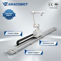 Robot de soudage collaboratif sur rail au sol, 6 axes, charge utile de 5 kg, répétabilité de 0,02 mm, IP54/IP66, moteur de soudage de longue couture, CE ISO TS