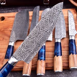 Nuevo Juego de Cuchillos de Chef de Material Sólido a Precio Económico con Mango de Madera y Grabado Personalizado en la Hoja en Venta con MOQ Bajo - Product Image 5