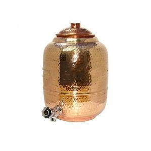 Meilleur distributeur d'eau supérieur en cuivre avec verre et ensemble de support distributeur de cuivre pour l'eau fabriquée en Inde - Product Image 5