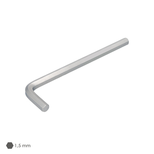 Chiave Allen Lunga in Acciaio Cromo Vanadio Professionale 1,5 mm. - Product Image 3