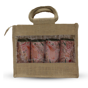 Sac à provisions en jute imprimé personnalisé avec poignées en corde Emballage écologique pour utilisation d'épicerie cadeau quantité minimale de commande 50 pièces Commande en gros - Product Image 2