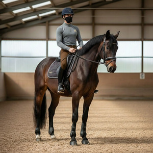 Pantalons d'équitation durables pour hommes, leggings de sport durables avec genouillères et poches zippées pour l'entraînement - Product Image 2