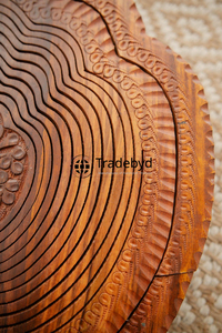 Panier à fruits secs en bois fait main de qualité supérieure, moderne, écologique, pour servir des collations et offrir en cadeau, Tradebyd - Product Image 6