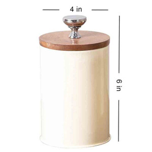 Tarro de almacenamiento de acero inoxidable moderno Ideal para café, té y especias Tarro de almacenamiento de acero inoxidable elegante con tapa segura - Product Image 2