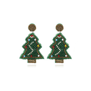 Best Selling Unisex Gold and Silver Plated Geometric Drop Earrings Christmas Jewelry from India - Product Image 4