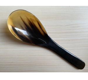 Couverts faits à la main de la meilleure qualité, cuillères à long manche en corne, cuillères à salade en corne pour la vaisselle, agate - Product Image 3