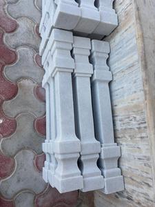 L'usine moderne de piliers de marbre offre une commande en gros de qualité supérieure toutes les tailles disponibles solide pour le support de garde-corps blanc pur - Product Image 4