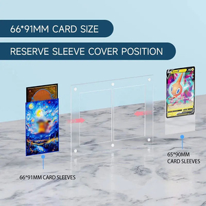 Pack Booster de <span class=keywords><strong>Pokémon</strong></span> en acrylique à fentes multiples Présentoir <span class=keywords><strong>Psa</strong></span> Slab Case Magnetic Card Case for Sports,<span class=keywords><strong>Pokémon</strong></span>,TCG Cards - Product Image 2