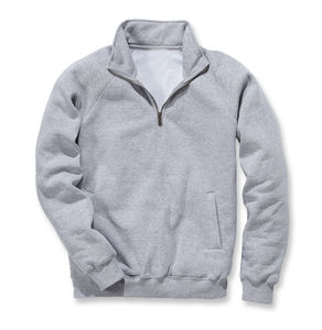 Half Zipper Sweatshirts Unisex <b>Fleece</b> <b>Quarter</b>-<b>zip</b> Pullover <b>Men's</b> 1/4 <b>Zip</b> Stand Collar Sweatshirt Zipper Hoodie OEM Service - Product Image 1