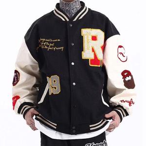 Ropa de calle de alta calidad, chaquetas para hombre, ropa personalizada con letras, chaqueta universitaria de béisbol de invierno de talla grande para hombre - Product Image 2