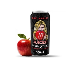 Original Monster Energy Juiced Bad Apple Drink 500 ml Can Powerful Refreshing <b>Beverage</b> for Retail Distribution - Product Image 1