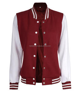 Chaquetas Varsity para Mujer en Color Marrón y Blanco, Fabricadas en Pakistán con Mangas de Cuero Auténtico, Moda Femenina, Chaquetas para Damas de EE. UU. y Francia - Product Image 5