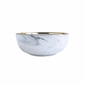 ชามหินอ่อนสีขาวสำหรับตกแต่งโต๊ะชามเสิร์ฟอาหารหรูหราทำจากหินอ่อนสีขาว - Product Image 6