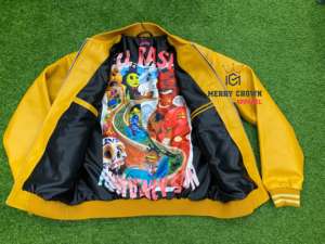 Nueva chaqueta bomber de cuero para hombre con innovaciones duraderas y elegantes - Product Image 3