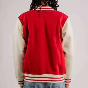 Custom Wholesale Blank Bulk Plain Unisex <b>Black</b> <b>Men</b> Women College Versity Jacket <b>Fleece</b> Baseball Letterman Varsity Jackets - Product Image 6