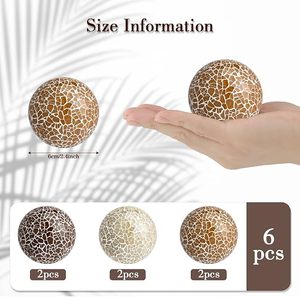 Esfera de mosaico moderno, diseño creativo, bolas decorativas de cristal para el hogar, adornos de bolas doradas, decoración del hogar para manualidades de regalo - Product Image 6