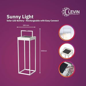 Levin năng lượng mặt trời đèn lồng trang trí không dây ánh sáng | 2200K đến 2700K có thể điều chỉnh ánh sáng ấm áp | Tự động bật/tắt cảm biến - Product Image 6