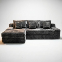 Sofá Cama Convertible con Compresión al Vacío y Relleno de Esponja para Sala de Estar, Sofá Esquinero Plegable Tipo Futón para Invitados